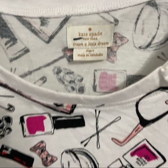Kate Spade ♠️ Sz Sm Night Shirt - Picture 4 of 6